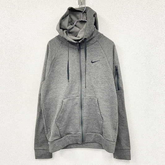 NIKE　ナイキ　THERMA-FIT　フルジップスウェットパーカー/フーディー　灰色　グレー　Sサイズ