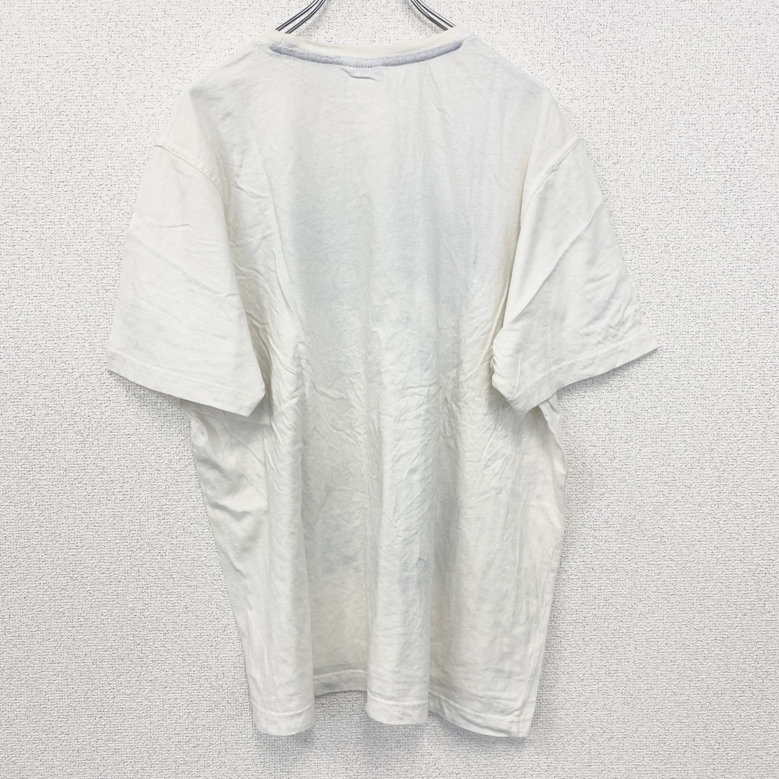 古着 used　半袖プリントTシャツ　白　ホワイト　カリビアンコースト　サーフィン　海岸　レトロデザイン　XLサイズ