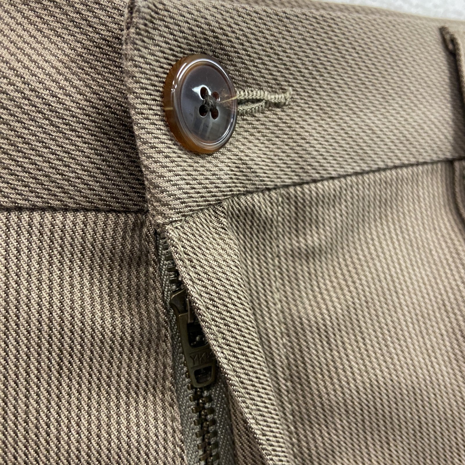 Eddie Bauer　エディーバウアー　チノパンツ　ジップフライ　茶色　ブラウン