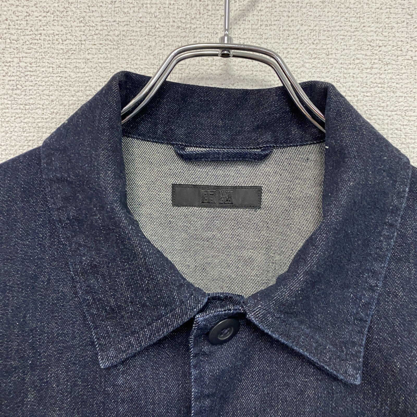 UNIQLO　ユニクロ　ユーティリティジャケット　デニムジャケット/Gジャン　3つポケット　デカポケット　インディゴ　Mサイズ