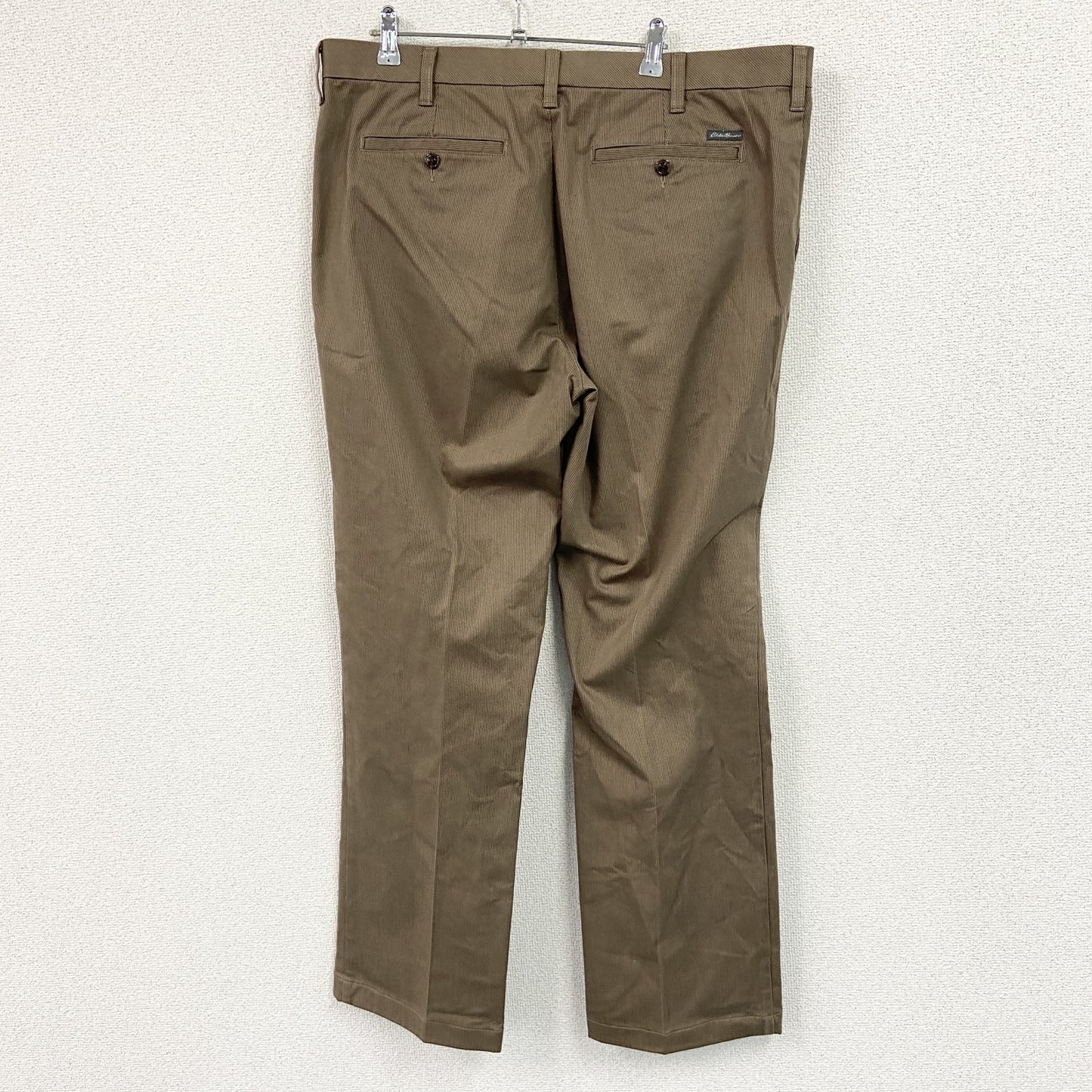 Eddie Bauer　エディーバウアー　チノパンツ　ジップフライ　茶色　ブラウン