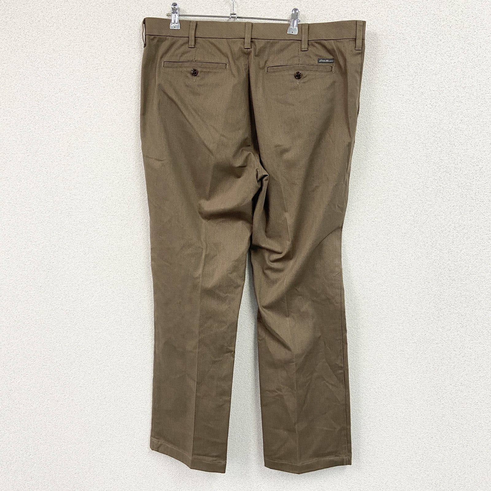Eddie Bauer　エディーバウアー　チノパンツ　ジップフライ　茶色　ブラウン