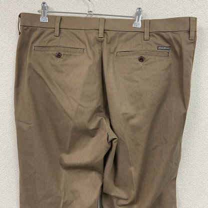 Eddie Bauer　エディーバウアー　チノパンツ　ジップフライ　茶色　ブラウン