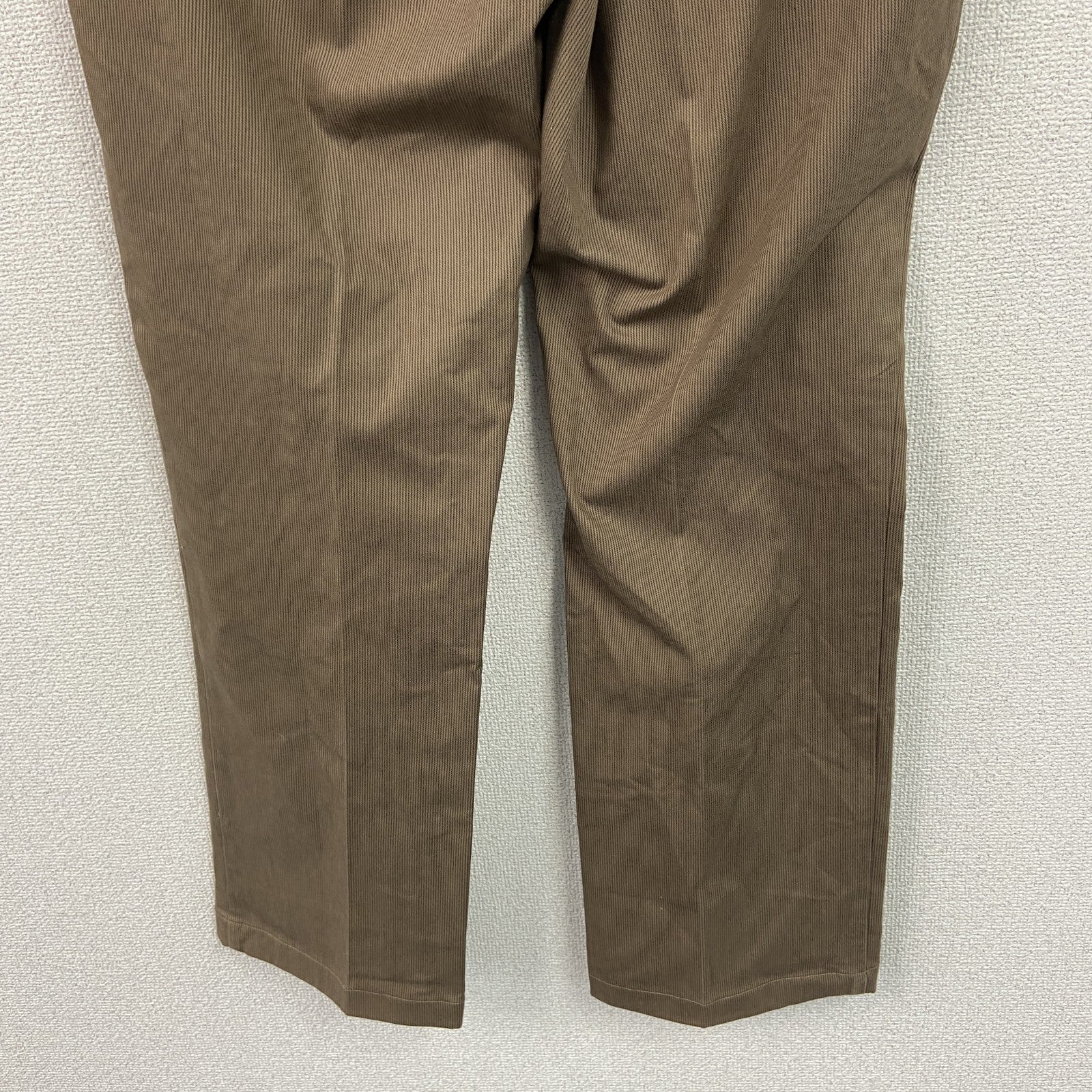 Eddie Bauer　エディーバウアー　チノパンツ　ジップフライ　茶色　ブラウン