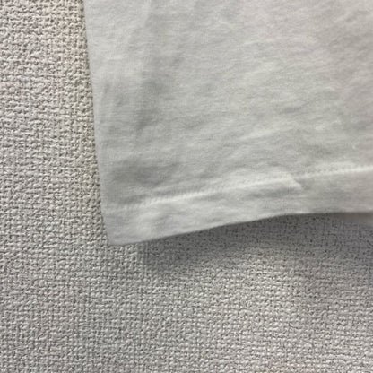 90s　半袖プリントTシャツ　クルーネック　シングルステッチ　ヴィンテージ　白　ホワイト　XLサイズ