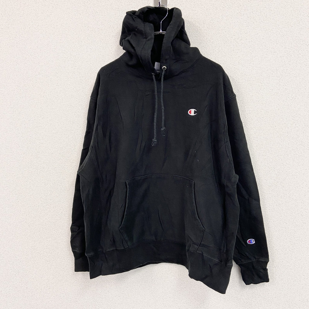Champion　チャンピオン　リバースウィーブ　スウェットパーカー/フーディー　黒　ブラック　3XLサイズ