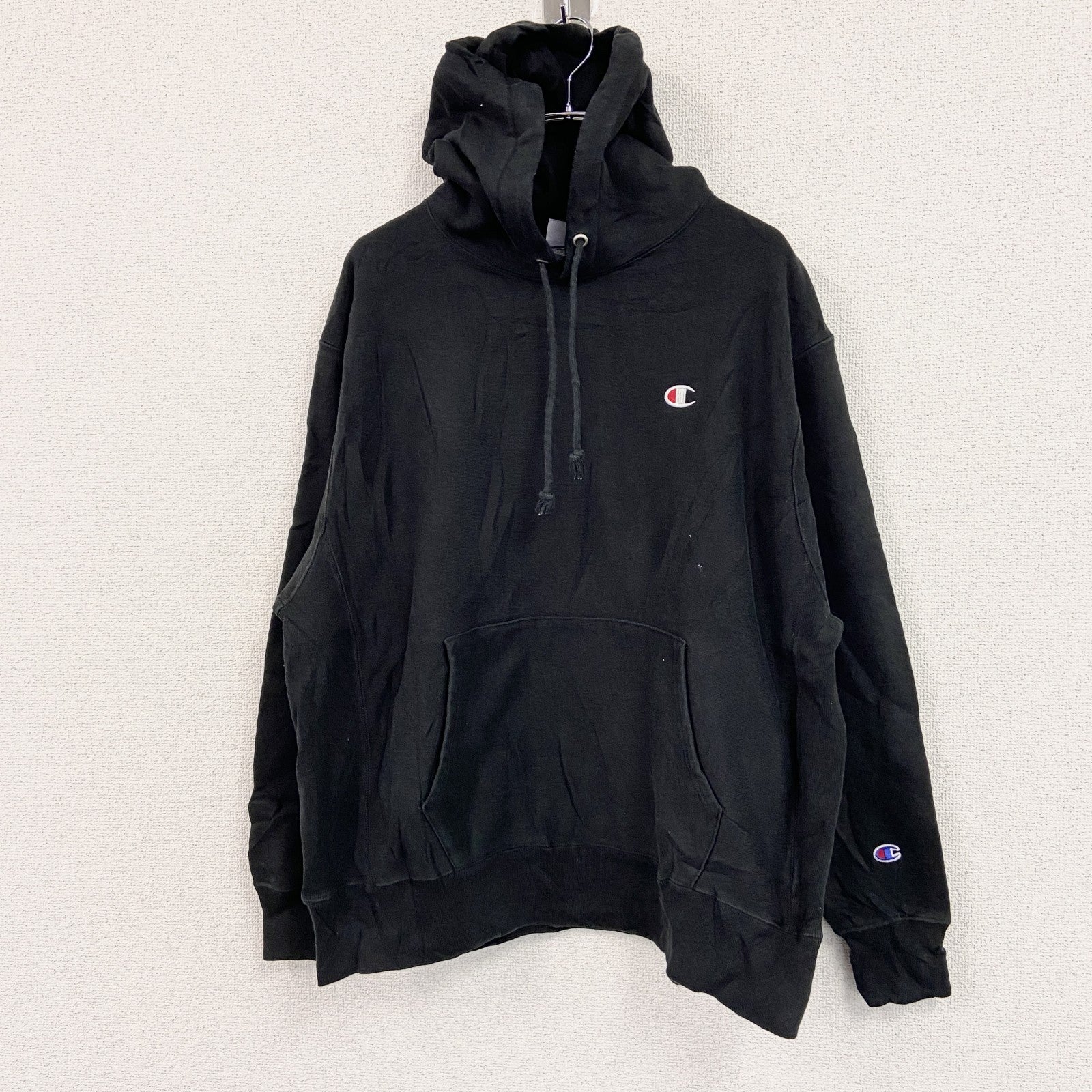 Champion　チャンピオン　リバースウィーブ　スウェットパーカー/フーディー　黒　ブラック　3XLサイズ