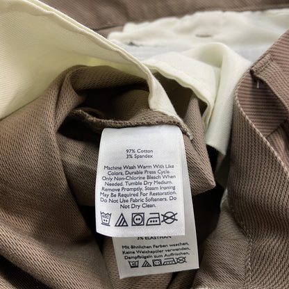 Eddie Bauer　エディーバウアー　チノパンツ　ジップフライ　茶色　ブラウン