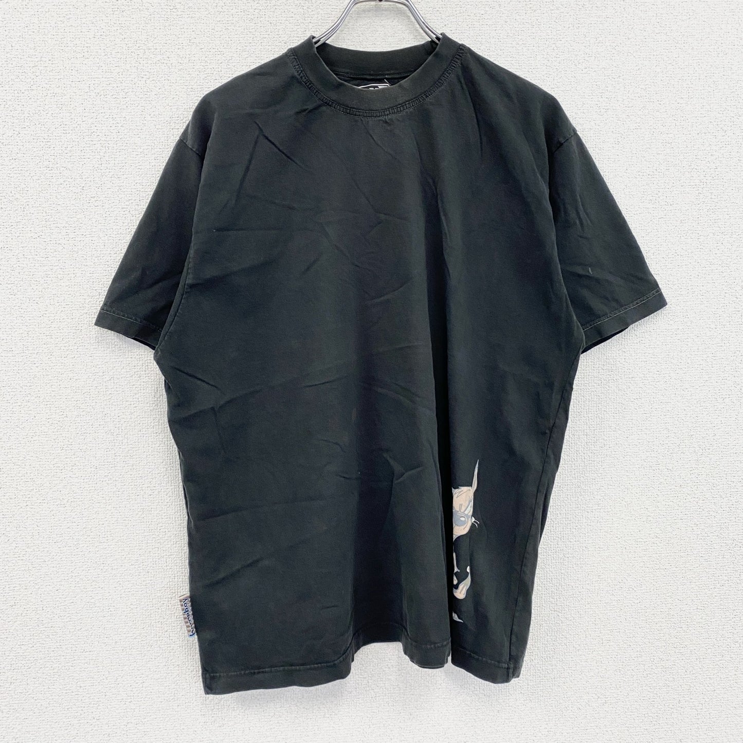HONE BOY　半袖プリントTシャツ　黒　ブラック　Lサイズ