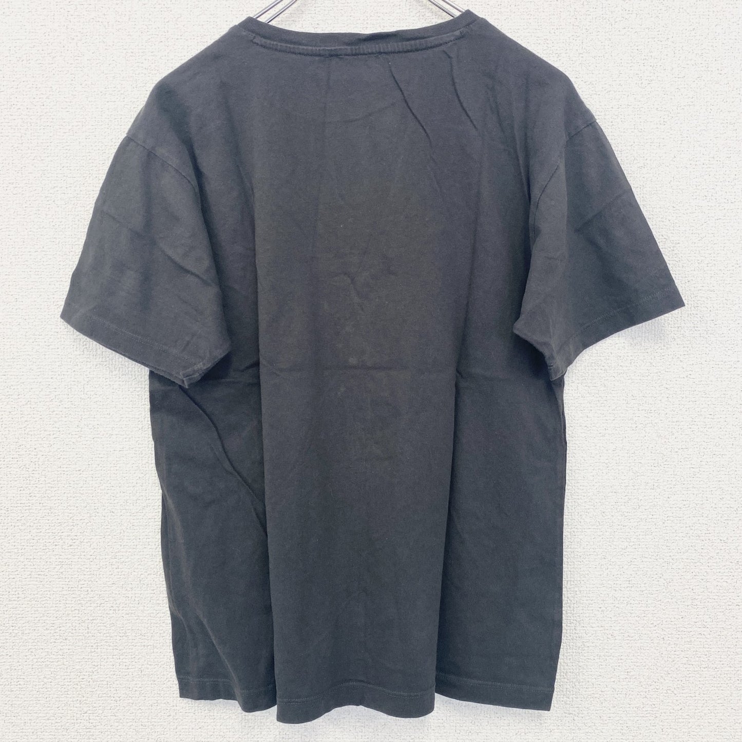 古着 used　半袖アニマルプリントTシャツ　黒　ブラック　虎柄　トラ柄　クルーネック　レトロデザイン　Mサイズ