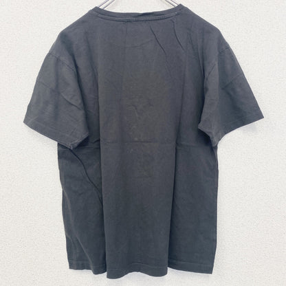 古着 used　半袖アニマルプリントTシャツ　黒　ブラック　虎柄　トラ柄　クルーネック　レトロデザイン　Mサイズ