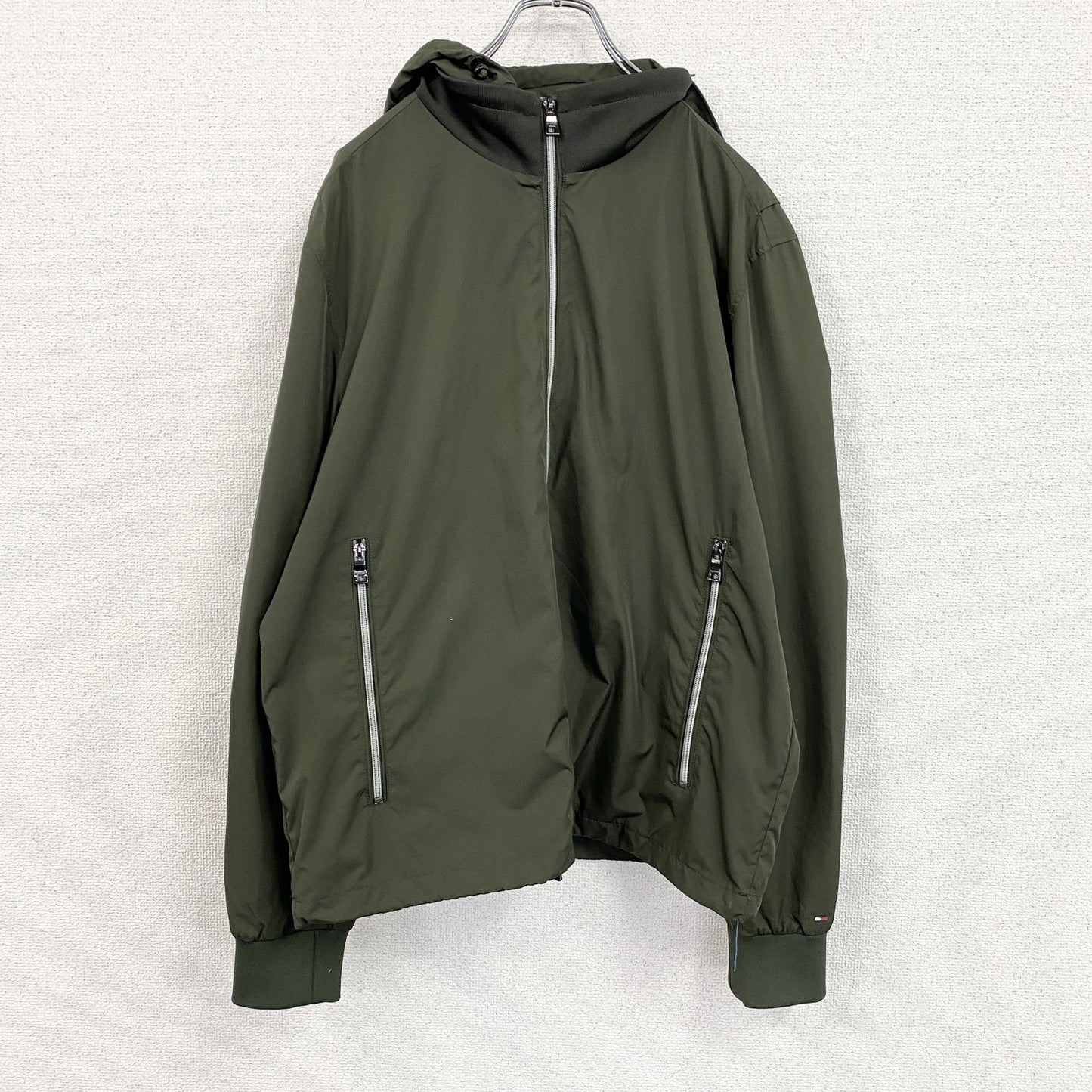TOMMY HILFIGER　トミーヒルフィガー　フルジップジャケット　カーキ　XLサイズ