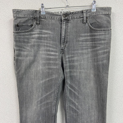 Eddie Bauer　エディーバウアー　PREMIUM DENIM　デニムパンツ/ジーンズ　ジップフライ　灰色　グレー