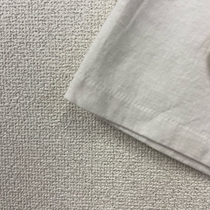 古着 used　90s　半袖プリントTシャツ　クルーネック　ヴィンテージ　シングルステッチ　白　ホワイト　ワンポイント　XLサイズ