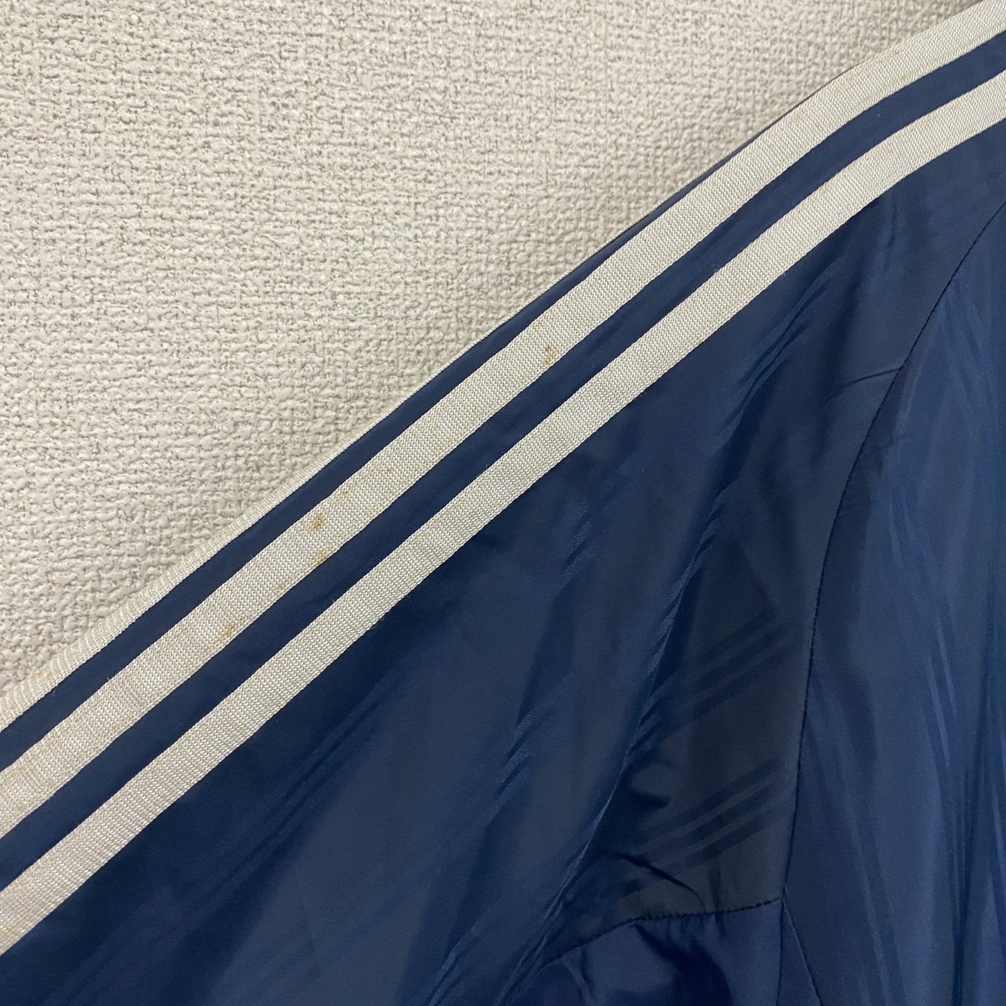 adidas　アディダス　ベンチコート　中綿入り　青　ブルー　Lサイズ