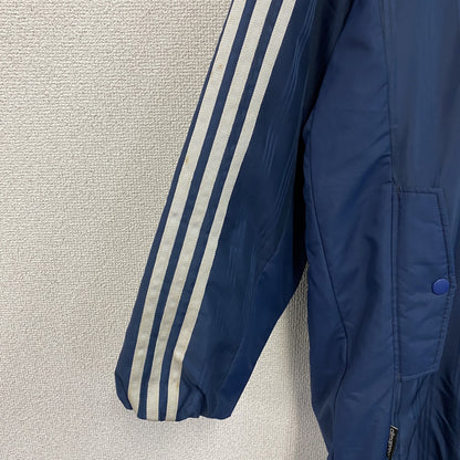 adidas　アディダス　ベンチコート　中綿入り　青　ブルー　Lサイズ