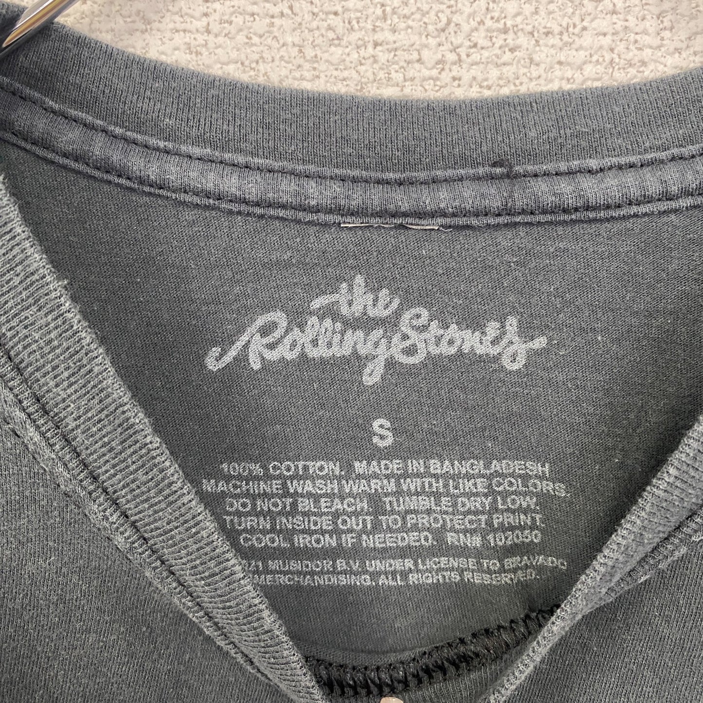 古着 used　半袖バンドプリントTシャツ バンT　音楽　ローリングストーンズ　レトロデザイン　クルーネック　Sサイズ
