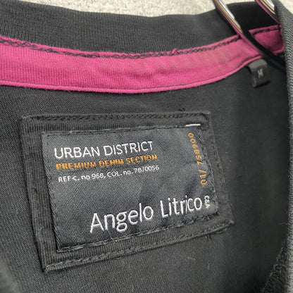 Angelo Litrico　半袖プリントTシャツ　黒　ブラック