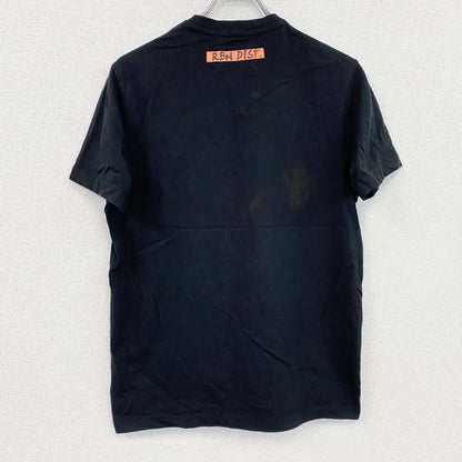 Angelo Litrico　半袖プリントTシャツ　黒　ブラック