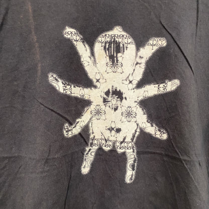 半袖プリントTシャツ　シングルステッチ　フェード　黒　ブラック　Lサイズ