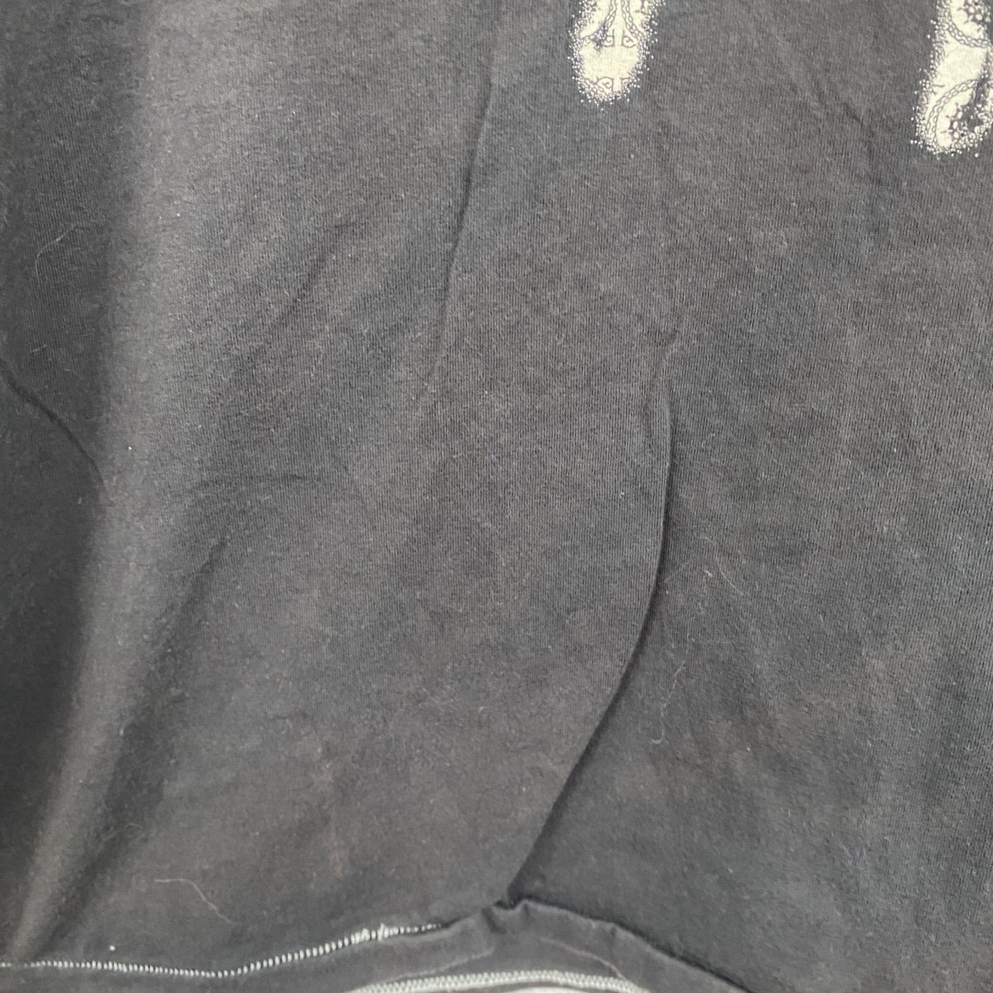 半袖プリントTシャツ　シングルステッチ　フェード　黒　ブラック　Lサイズ