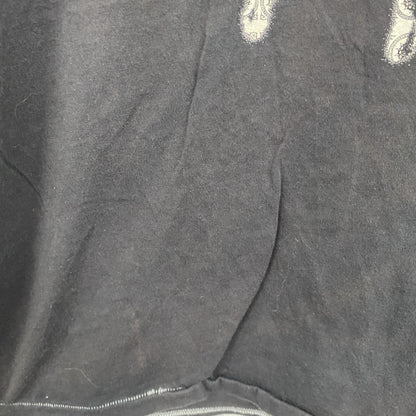 半袖プリントTシャツ　シングルステッチ　フェード　黒　ブラック　Lサイズ