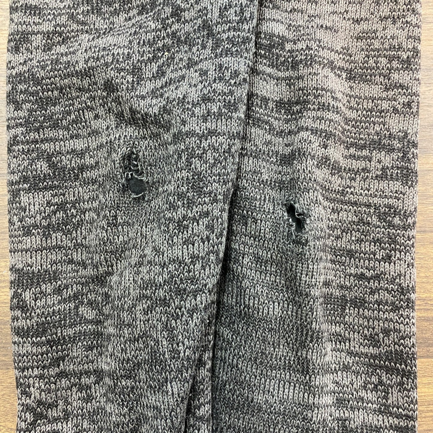 BILLABONG　ビラボン　フルジップアクリルニットパーカー/フーディー　ワンポイント　灰色　グレー　Sサイズ