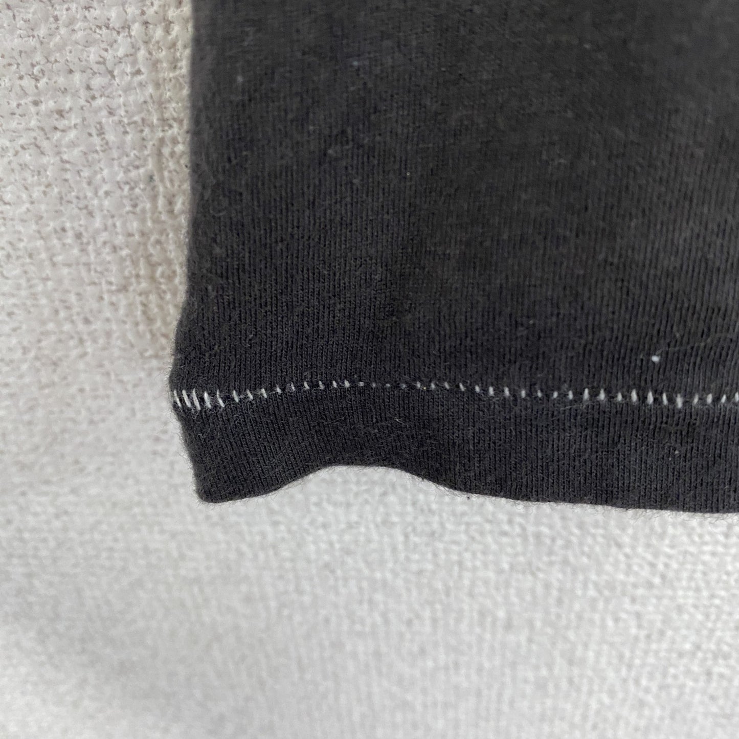 半袖プリントTシャツ　シングルステッチ　フェード　黒　ブラック　Lサイズ