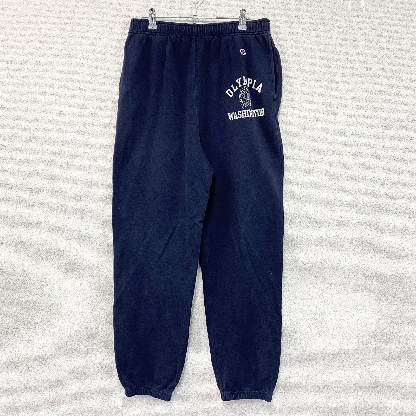Champion　チャンピオン　スウェットパンツ　アーチプリント　3連プリント　トリコタグ　復刻　紺　ネイビー　Lサイズ