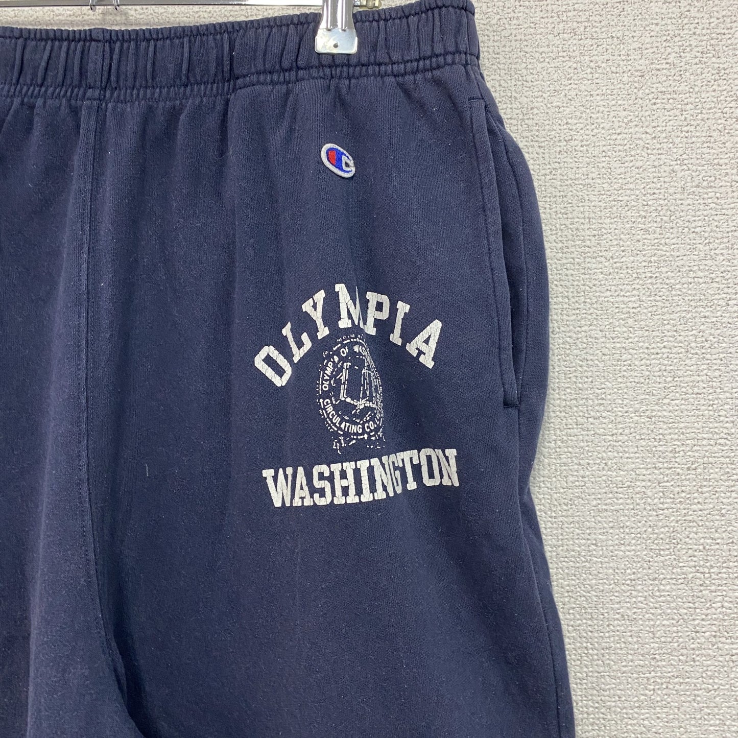 Champion　チャンピオン　スウェットパンツ　アーチプリント　3連プリント　トリコタグ　復刻　紺　ネイビー　Lサイズ