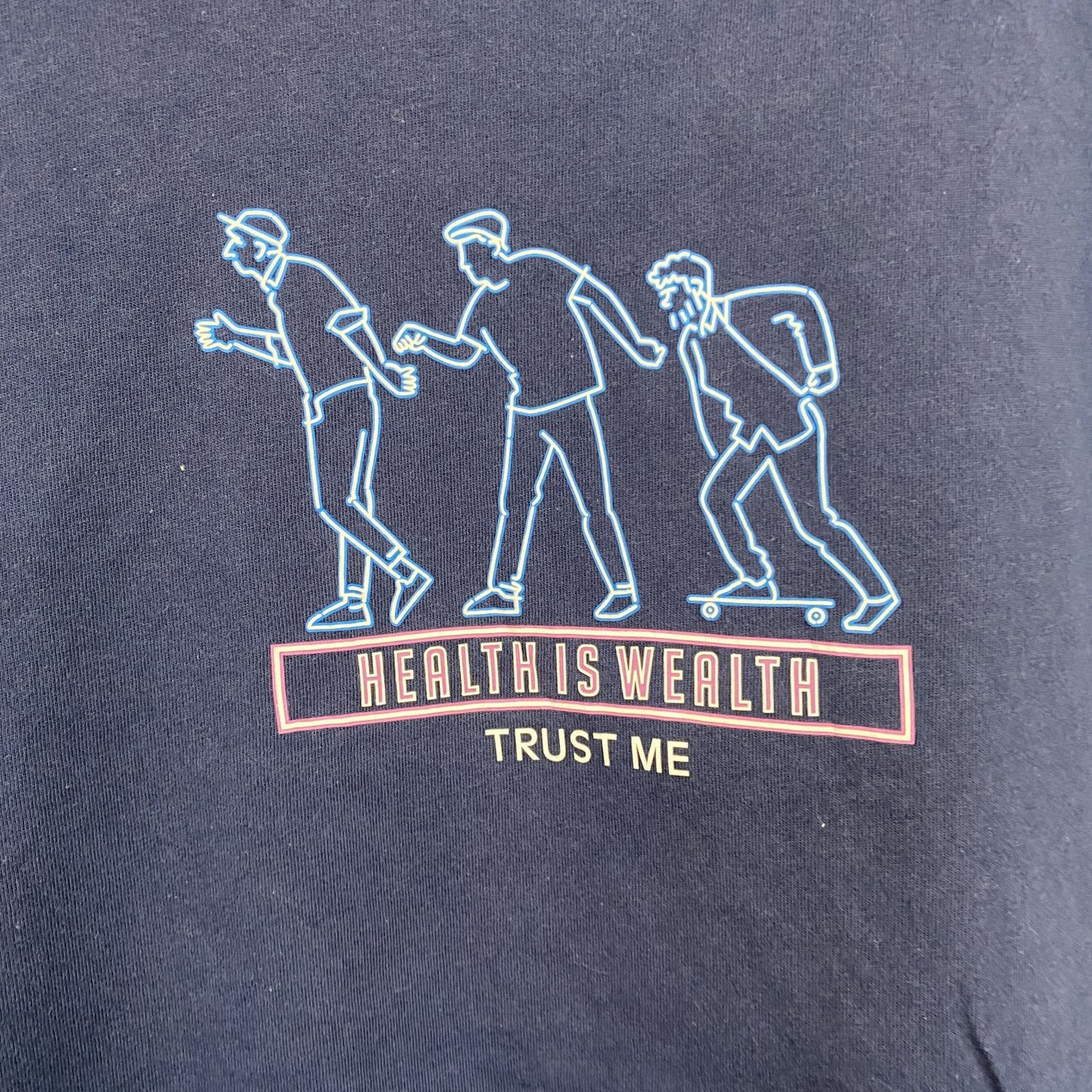 Baleno　半袖プリントTシャツ　紺 ネイビー　XLサイズ