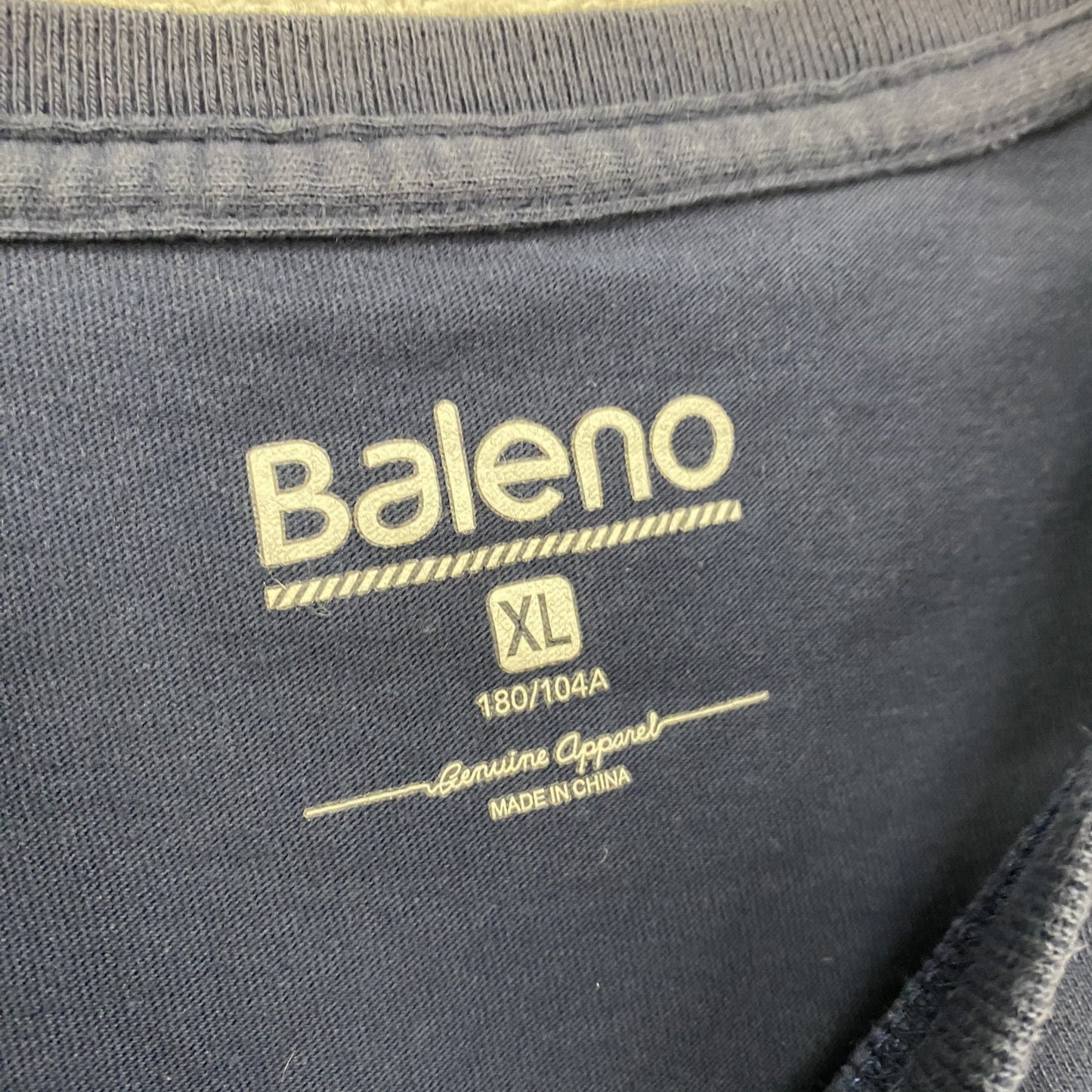 Baleno　半袖プリントTシャツ　紺 ネイビー　XLサイズ