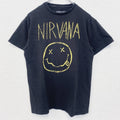 古着 used　半袖バンドプリントTシャツ　ニルヴァーナ　音楽　ロック　黒　ブラック　定番　クルーネック　レトロデザイン　Mサイズ