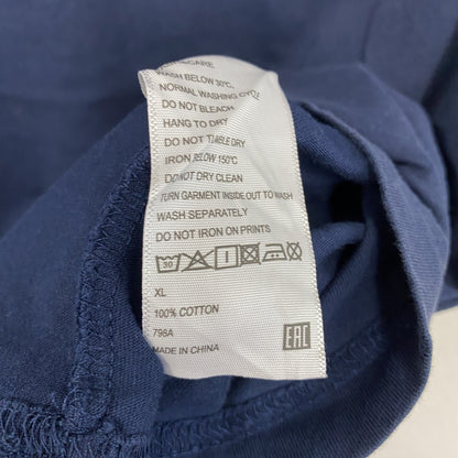 Baleno　半袖プリントTシャツ　紺 ネイビー　XLサイズ