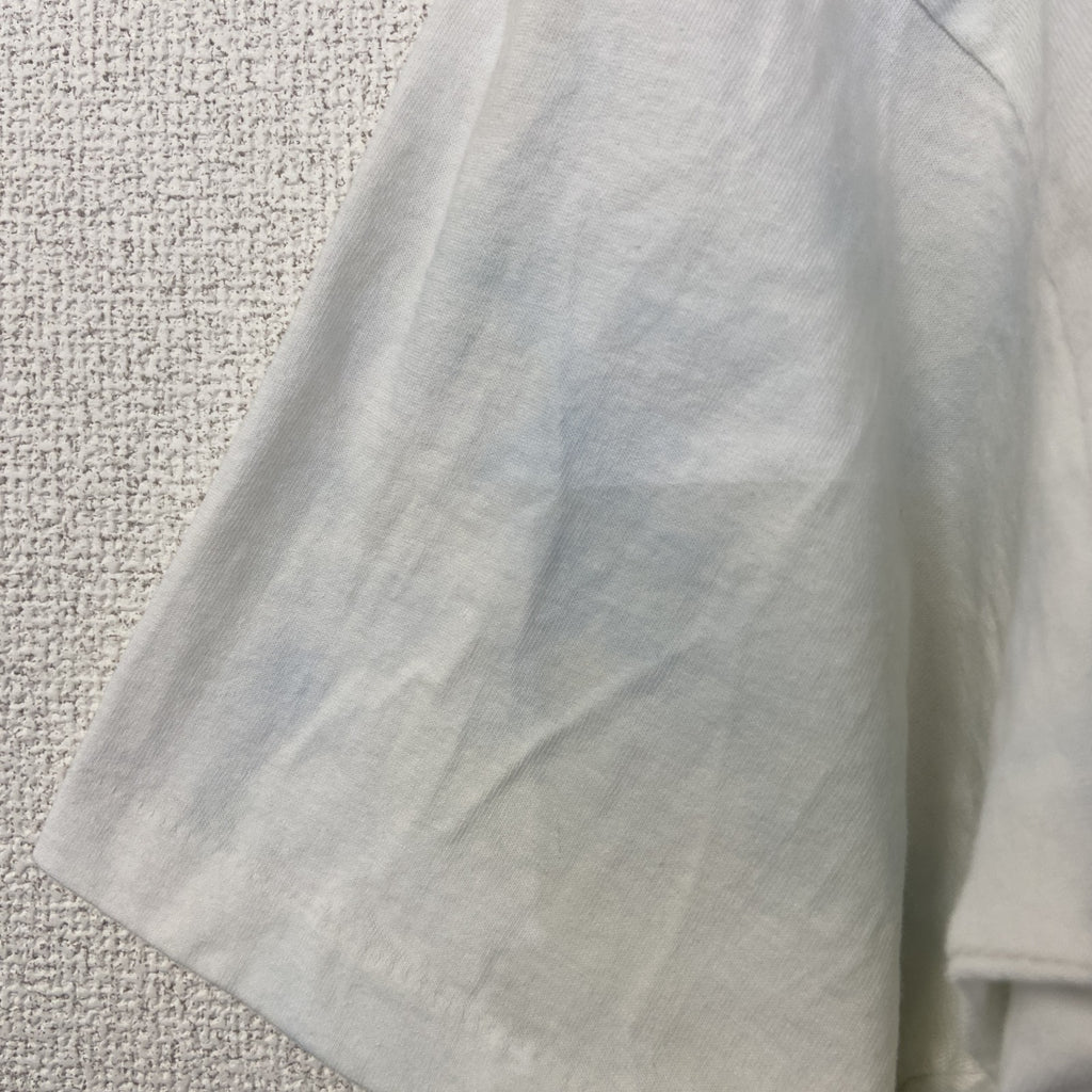 古着 used　半袖プリントTシャツ　90s　シングルステッチ　ヴィンテージ　クルーネック　レトロ　白　ホワイト　XLサイズ