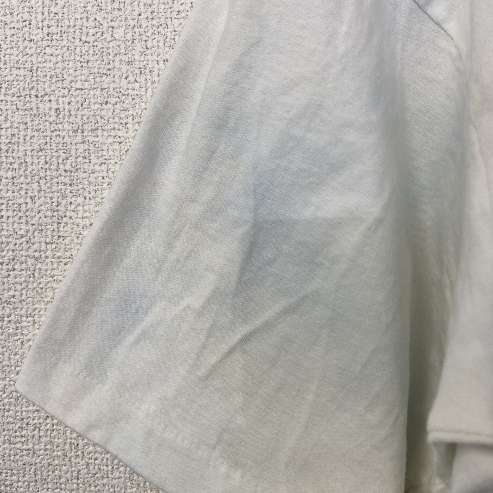 古着 used　半袖プリントTシャツ　90s　シングルステッチ　ヴィンテージ　クルーネック　レトロ　白　ホワイト　XLサイズ