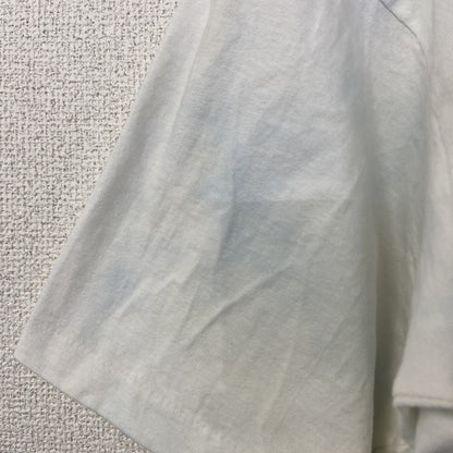 古着 used　半袖プリントTシャツ　90s　シングルステッチ　ヴィンテージ　クルーネック　レトロ　白　ホワイト　XLサイズ