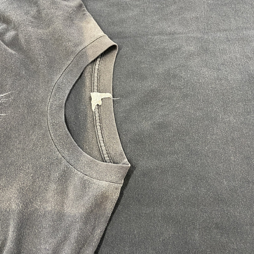 古着 used　半袖クルーネックプリントTシャツ　スーパーボウル　スポーツ　黒　ブラック　春夏服　ビッグシルエット　XLサイズ