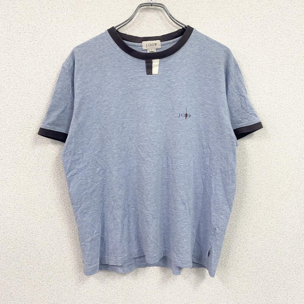 J.CREW　ジェイクルー　半袖プリントリンガーTシャツ　巨人プリント　水色　ライトブルー　Sサイズ