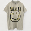 古着 used　半袖バンドプリントTシャツ　ニルヴァーナ　音楽　ロック　カーキ　定番　クルーネック　レトロデザイン　Mサイズ