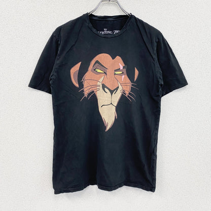 ZARA　ザラ　Disney　ディズニー　ライオンキング　半袖プリントTシャツ　黒　ブラック　Sサイズ