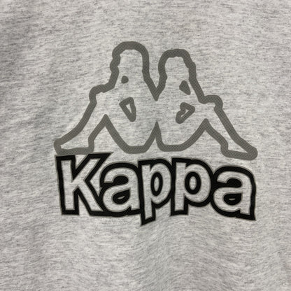 Kappa　カッパ　半袖プリントＴシャツ　霜降りグレー　Lサイズ