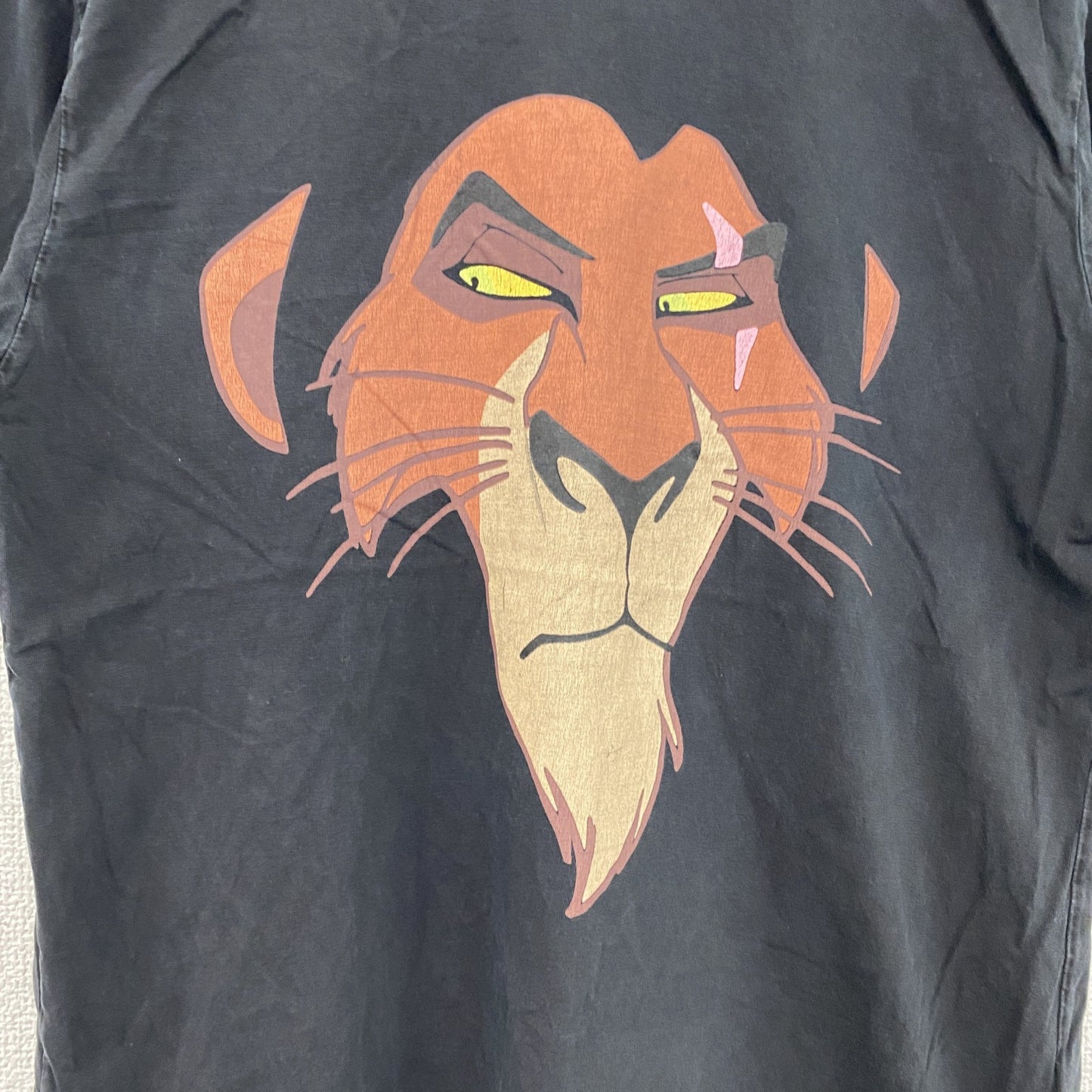 ZARA　ザラ　Disney　ディズニー　ライオンキング　半袖プリントTシャツ　黒　ブラック　Sサイズ