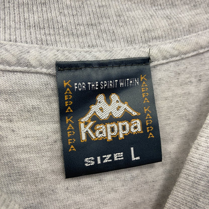 Kappa　カッパ　半袖プリントＴシャツ　霜降りグレー　Lサイズ