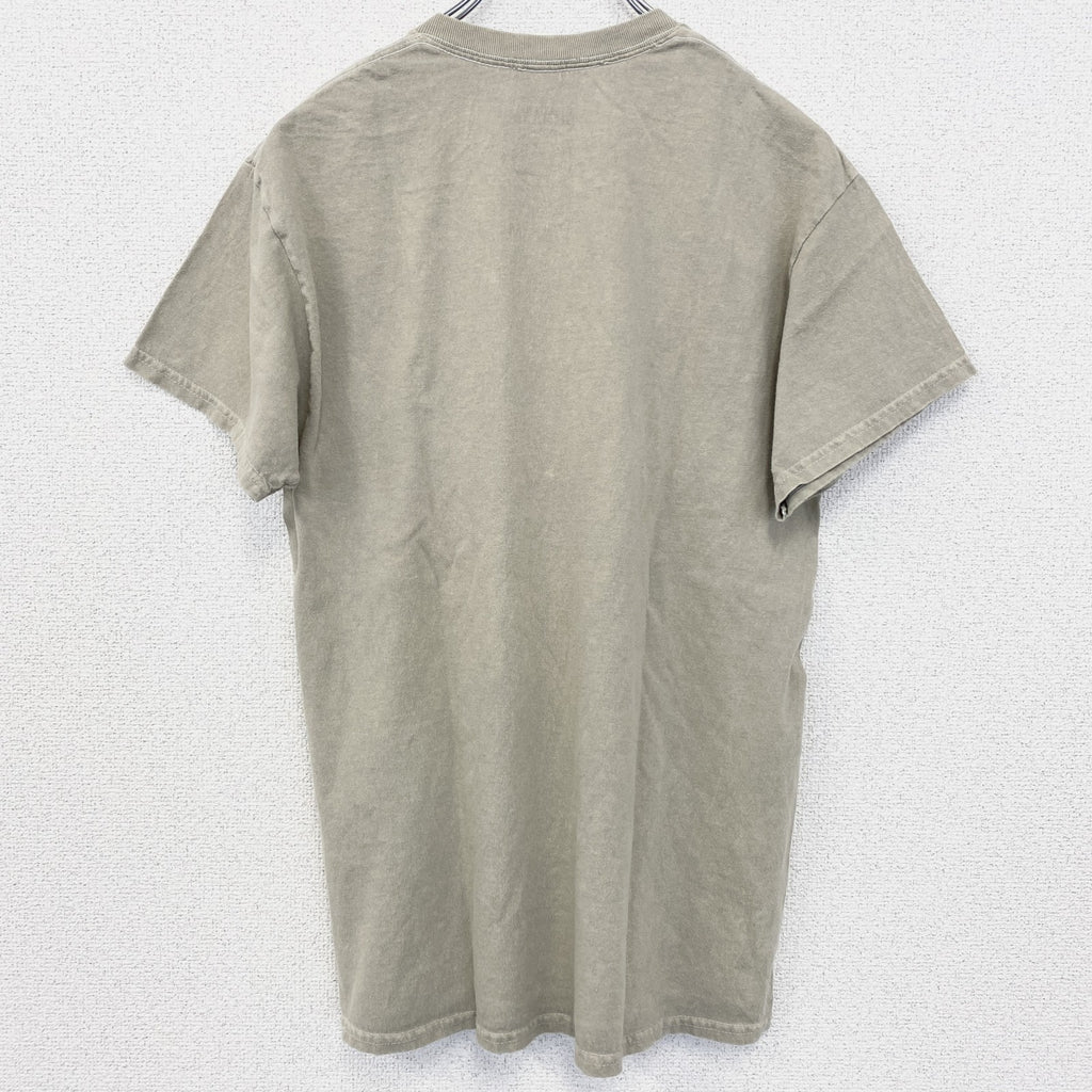 古着 used　半袖バンドプリントTシャツ　ニルヴァーナ　音楽　ロック　カーキ　定番　クルーネック　レトロデザイン　Mサイズ