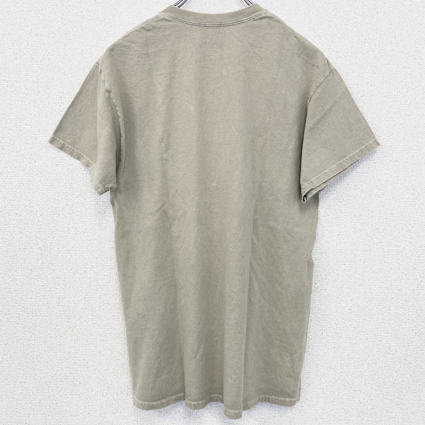 古着 used　半袖バンドプリントTシャツ　ニルヴァーナ　音楽　ロック　カーキ　定番　クルーネック　レトロデザイン　Mサイズ