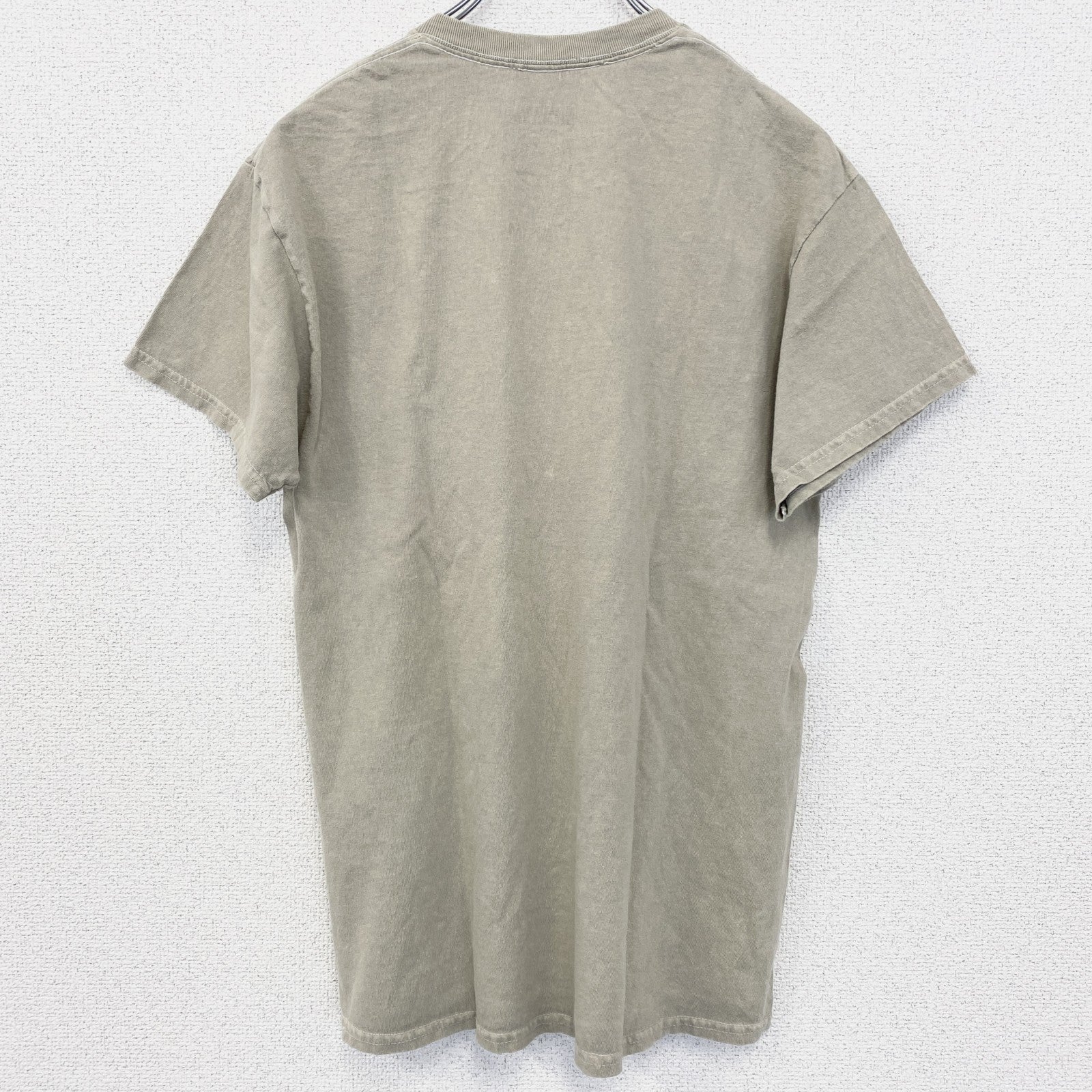 古着 used　半袖バンドプリントTシャツ　ニルヴァーナ　音楽　ロック　カーキ　定番　クルーネック　レトロデザイン　Mサイズ