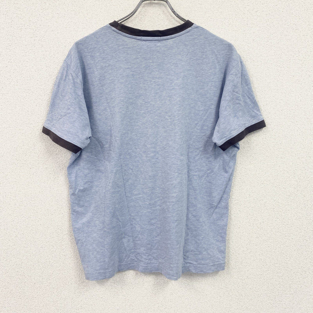 J.CREW　ジェイクルー　半袖プリントリンガーTシャツ　巨人プリント　水色　ライトブルー　Sサイズ