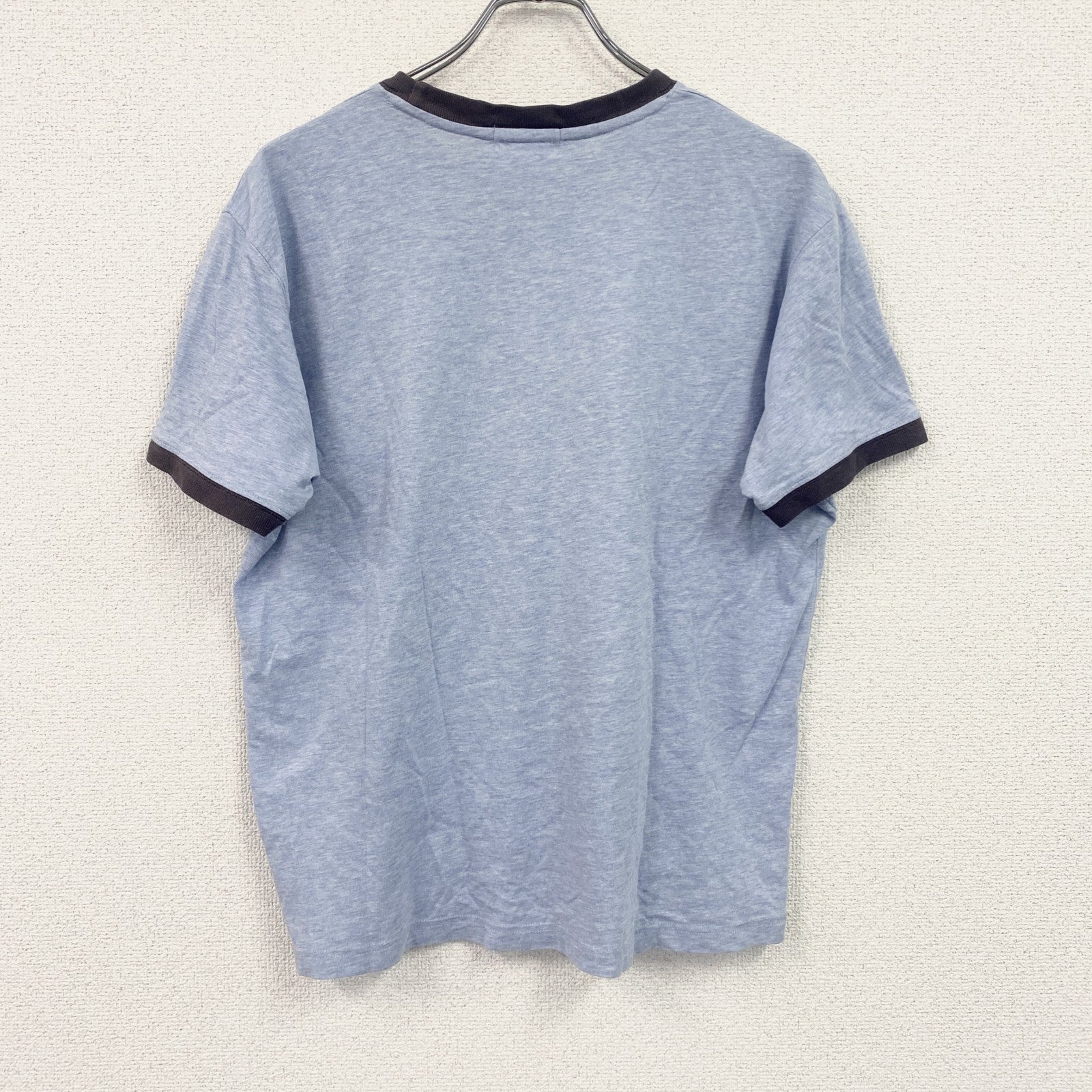 J.CREW　ジェイクルー　半袖プリントリンガーTシャツ　巨人プリント　水色　ライトブルー　Sサイズ