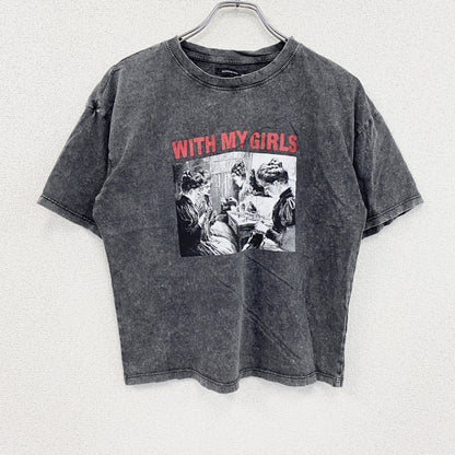 RESERVED　半袖プリントTシャツ　灰色　グレー　XSサイズ